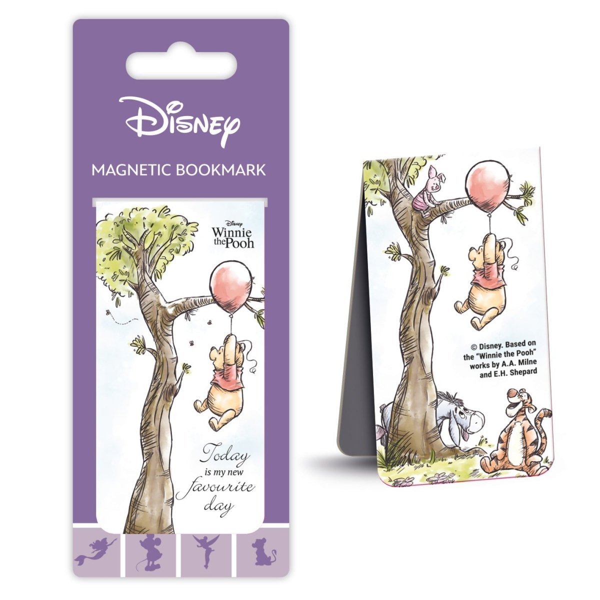 Winnie The Pooh (Today Is My Favourite Day) Magnetic Bookmark - Inspire Newquay
