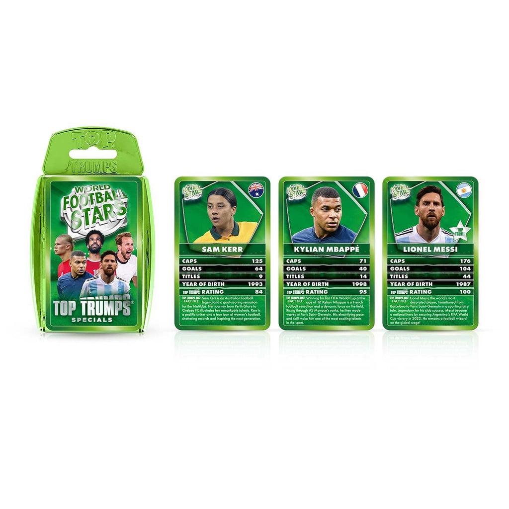 World Football Stars Green Top Trumps Specials - Inspire Newquay