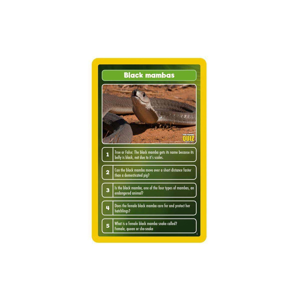 World of Animals Top Trumps Quiz Card Game - Inspire Newquay