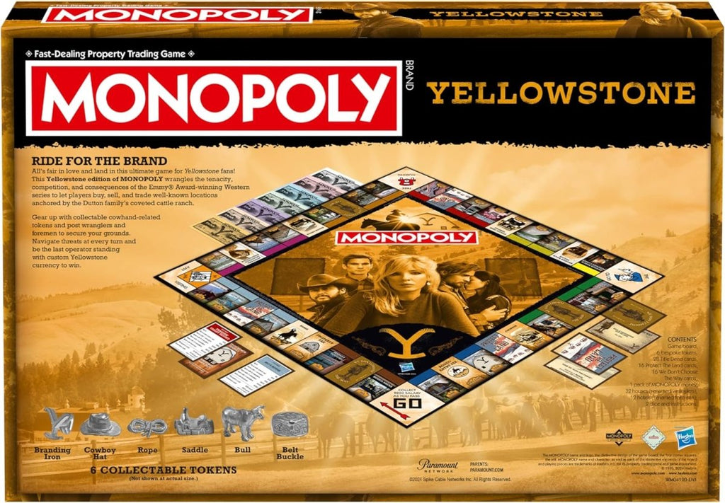 Yellowstone Monopoly Board Game - Inspire Newquay