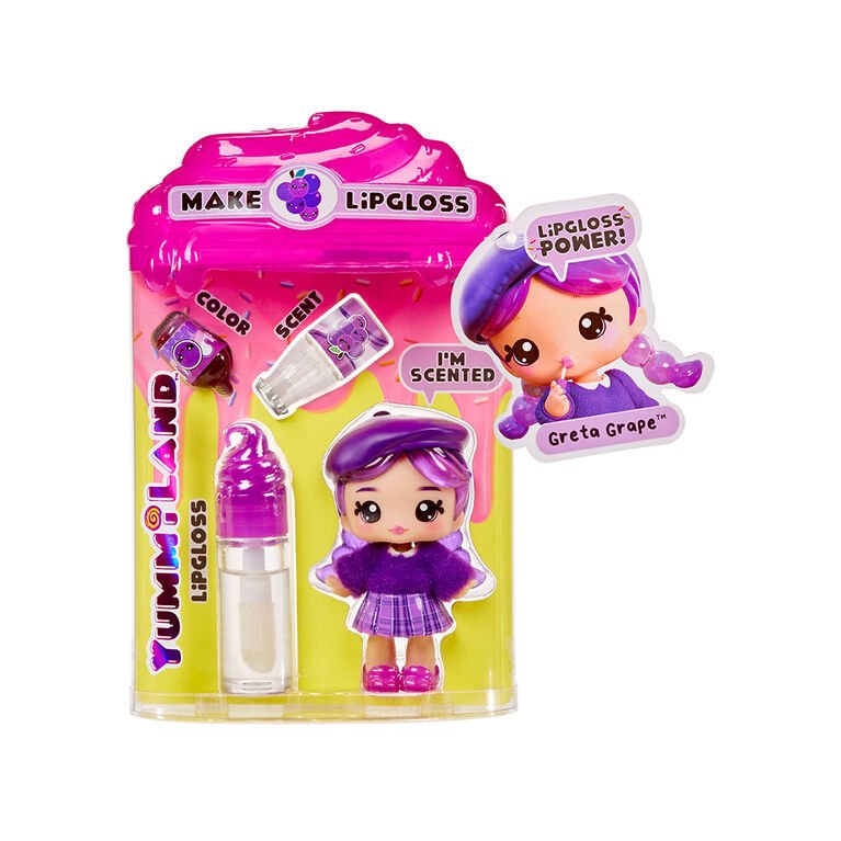 Yummiland Lipgloss Doll - Greta Grape - Inspire Newquay