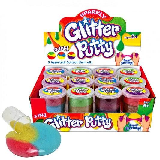 3-in-1 Sparkly Glitter Putty - Inspire Newquay