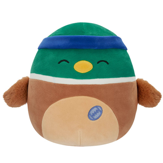7.5" Avery The Mallard Duck With Rugby Ball Squishmallows Plush - Inspire Newquay