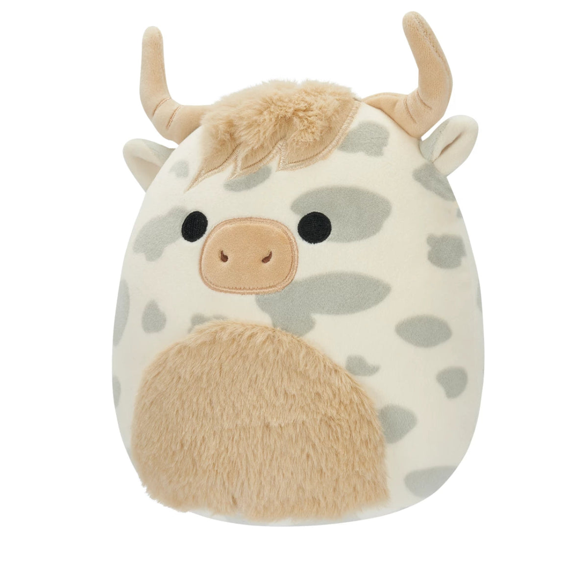7.5" Borsa The Grey Spotted Highland Cow Squishmallows Plush - Inspire Newquay