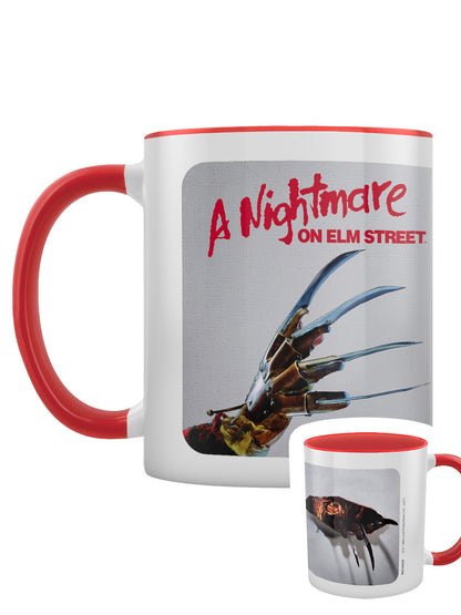 A Nightmare On Elm Street (Ripped) Red 11Oz/315Ml Coloured Inner Mug - Inspire Newquay