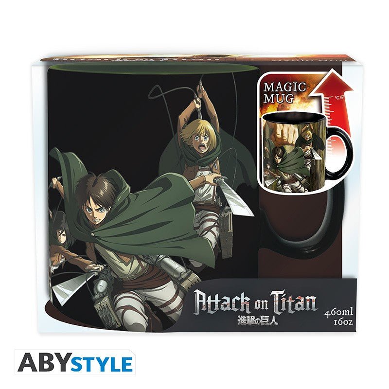 ATTACK ON TITAN - Mug Heat Change -460ml- Titan Eren - Inspire Newquay