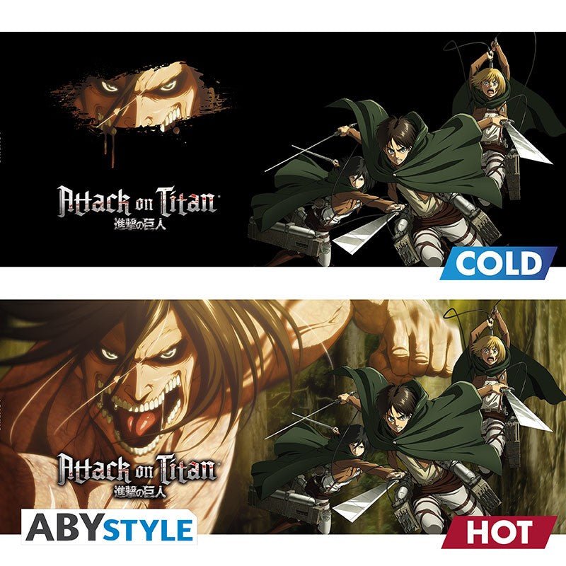 ATTACK ON TITAN - Mug Heat Change -460ml- Titan Eren - Inspire Newquay