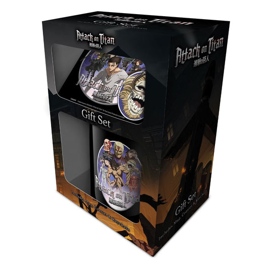 Attack On Titan (S4) Gift Set (Mug, Coaster & Keychain) - Inspire Newquay