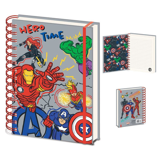 Avengers (Hero Club) A5 Wiro Notebook - Inspire Newquay