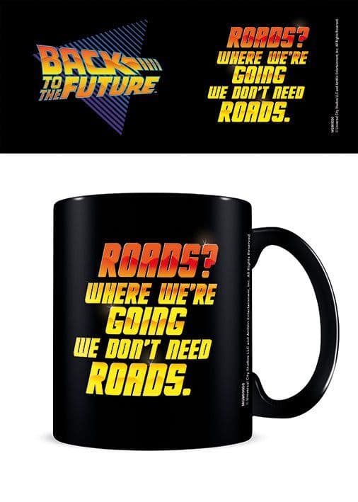 Back To The Future We Don't Need Roads Ceramic Mug - Inspire Newquay