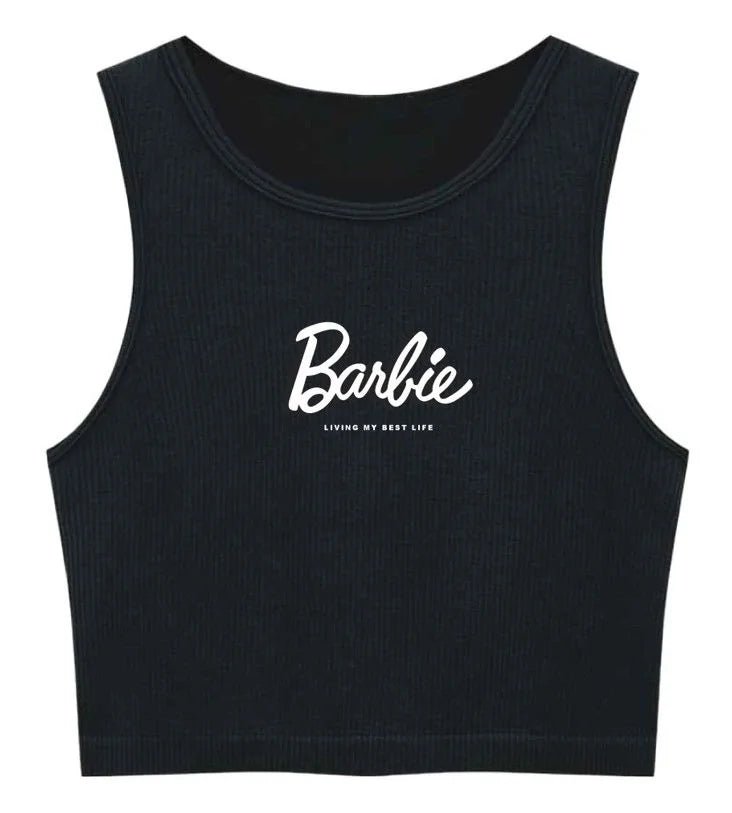 Barbie Living My Best Life Crop - Top - Inspire Newquay