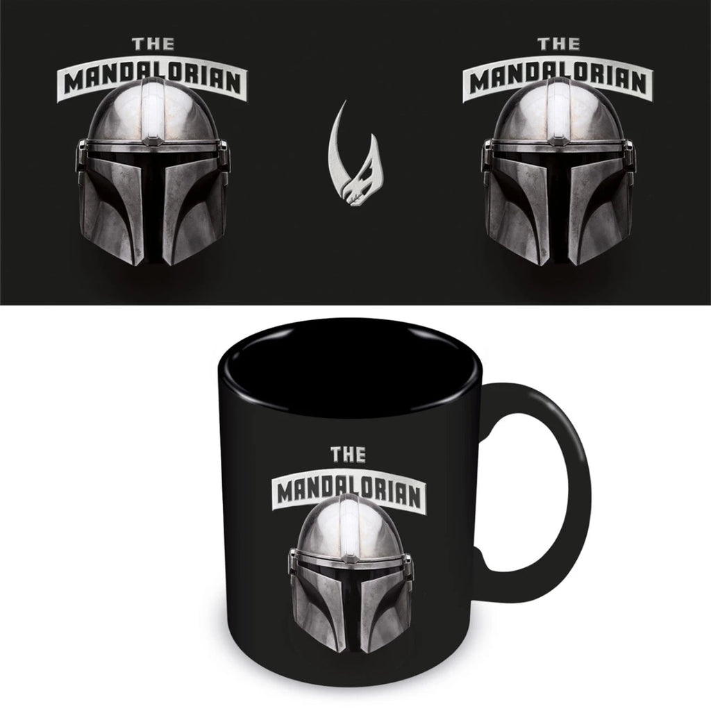Beskar Helmet Mandalorian Black Mug - Inspire Newquay