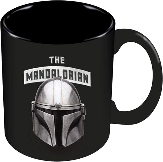 Beskar Helmet Mandalorian Black Mug - Inspire Newquay