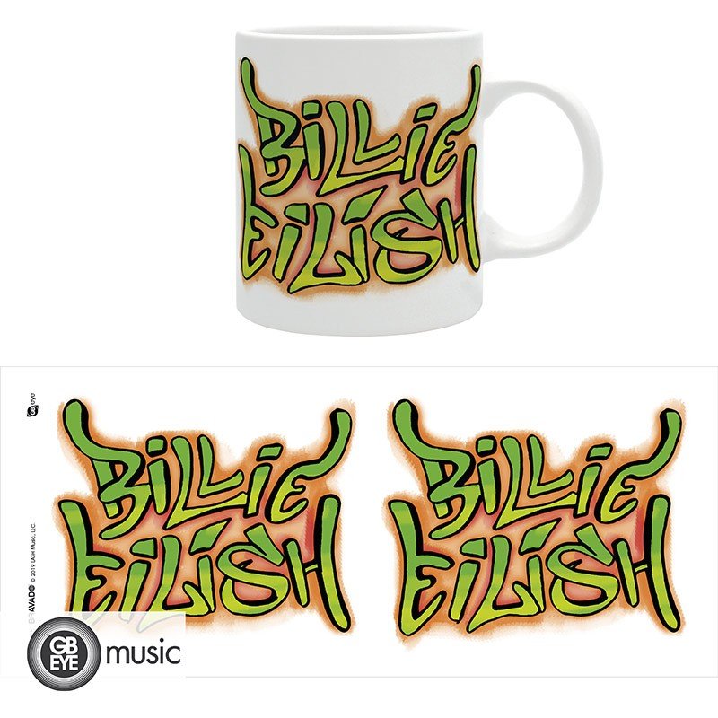 BILLIE EILISH - Mug - 320 ml - Graffiti - Inspire Newquay