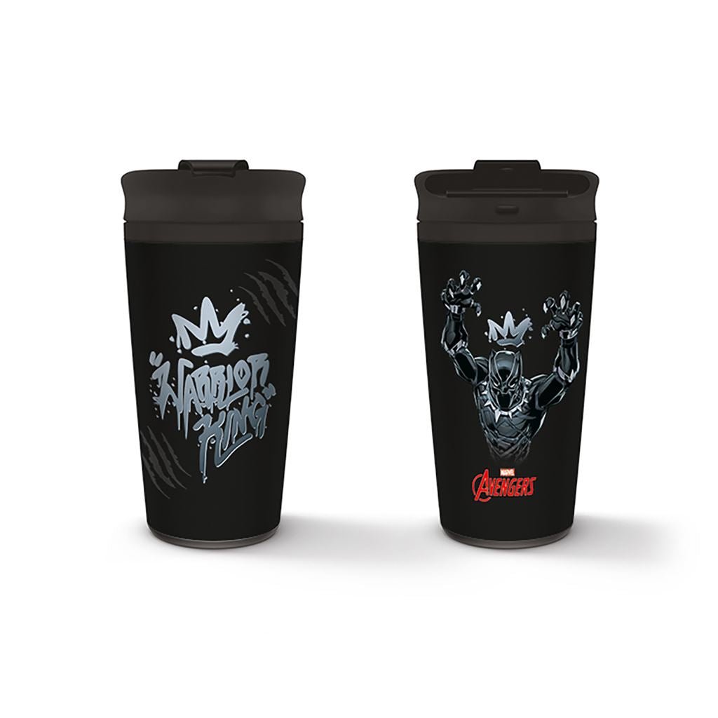 Black Panther (Warrior King) Metal Travel Mug - Inspire Newquay