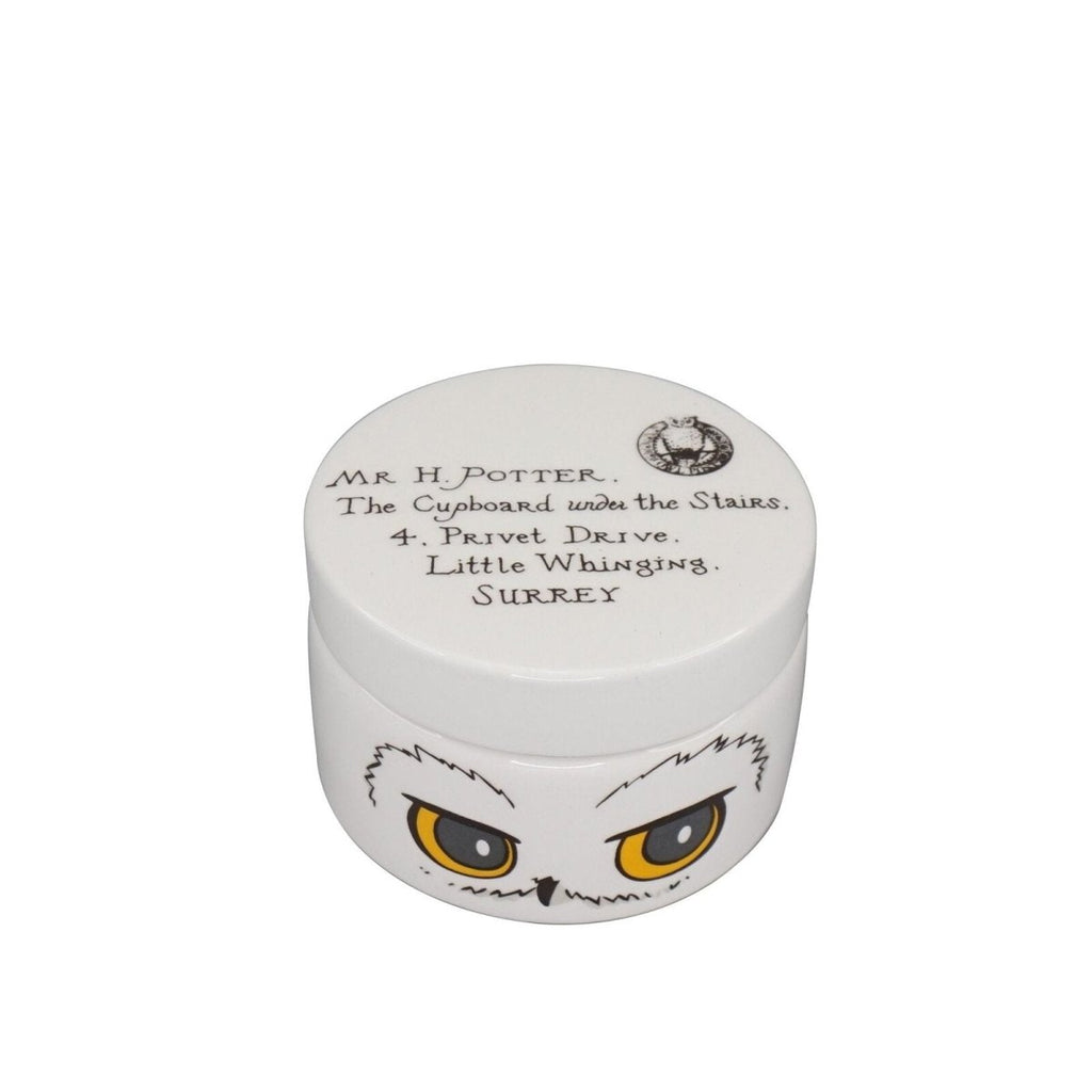 Box Round Ceramic (6cm) - Harry Potter (Hedwig) - Inspire Newquay