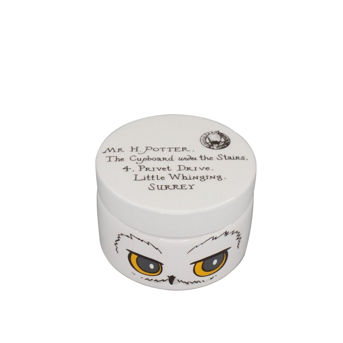 Box Round Ceramic (6cm) - Harry Potter (Hedwig) - Inspire Newquay