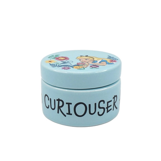 Ceramic Trinket Box (6cm) - Alice in Wonderland - Inspire Newquay