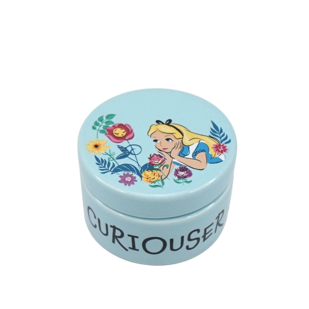 Ceramic Trinket Box (6cm) - Alice in Wonderland - Inspire Newquay