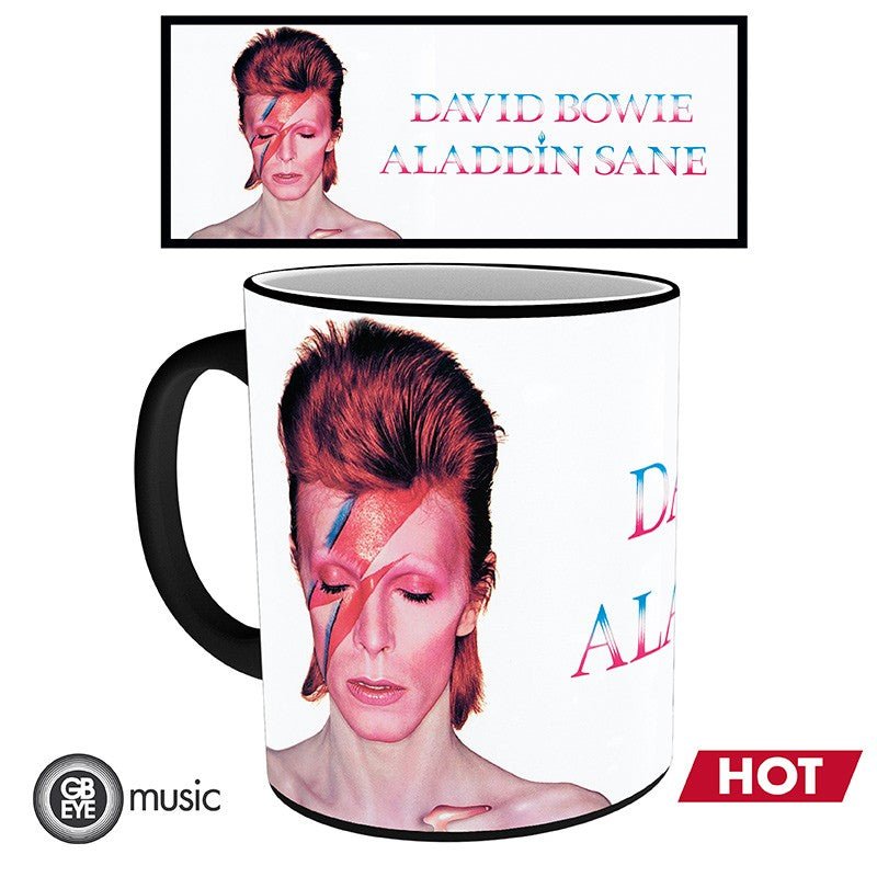 DAVID BOWIE - Mug Heat Change - 320 ml - Aladdin Sane - Inspire Newquay