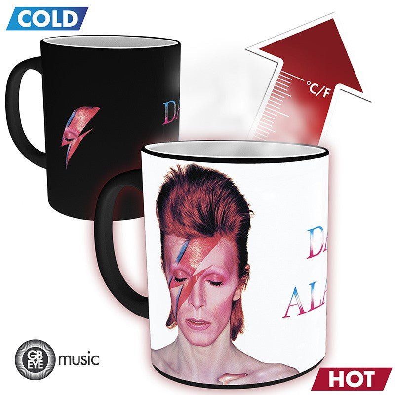 DAVID BOWIE - Mug Heat Change - 320 ml - Aladdin Sane - Inspire Newquay