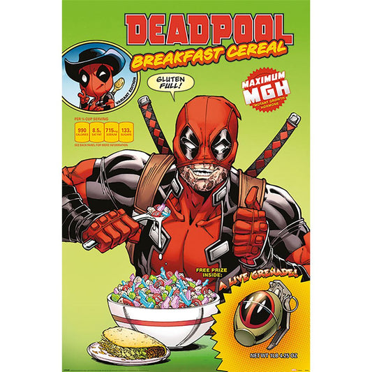 Deadpool (Cereal) 61 X 91.5cm Maxi Poster - Inspire Newquay