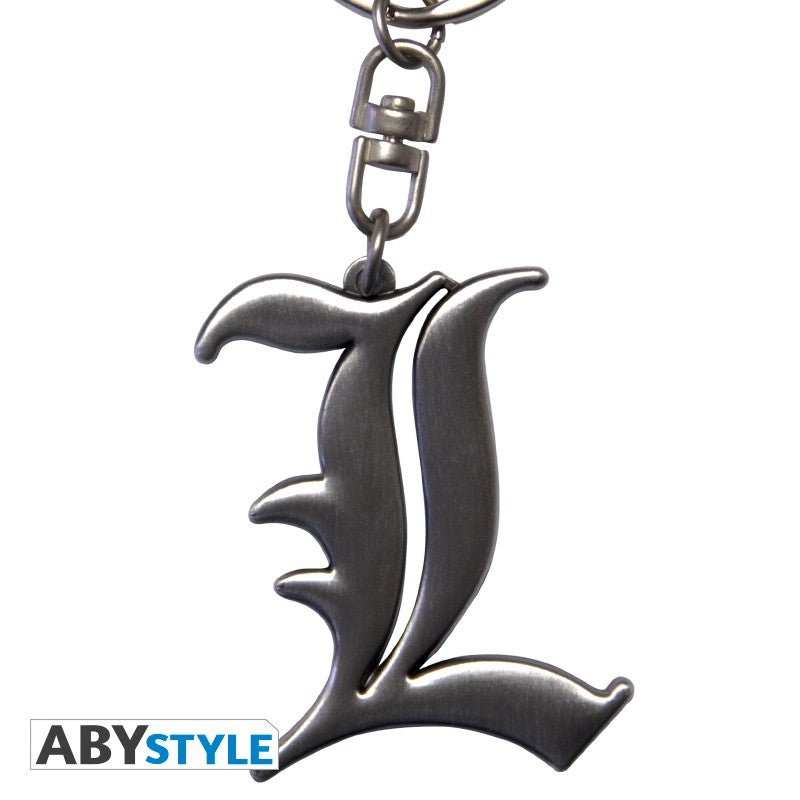 DEATH NOTE - Keychain 3D "L Symbol" - Inspire Newquay