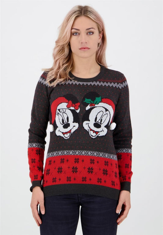 DIFUZED Disney - Mickey & Minnie Christmas Women's Sweatshirt - Inspire Newquay