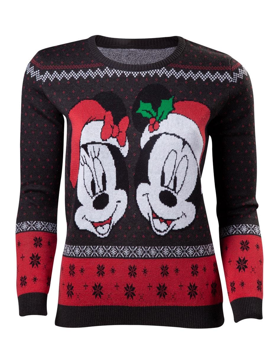 DIFUZED Disney - Mickey & Minnie Christmas Women's Sweatshirt - Inspire Newquay