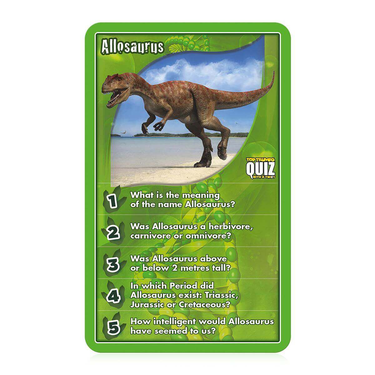 Dinosaurs Top Trumps Quiz Card Game - Inspire Newquay