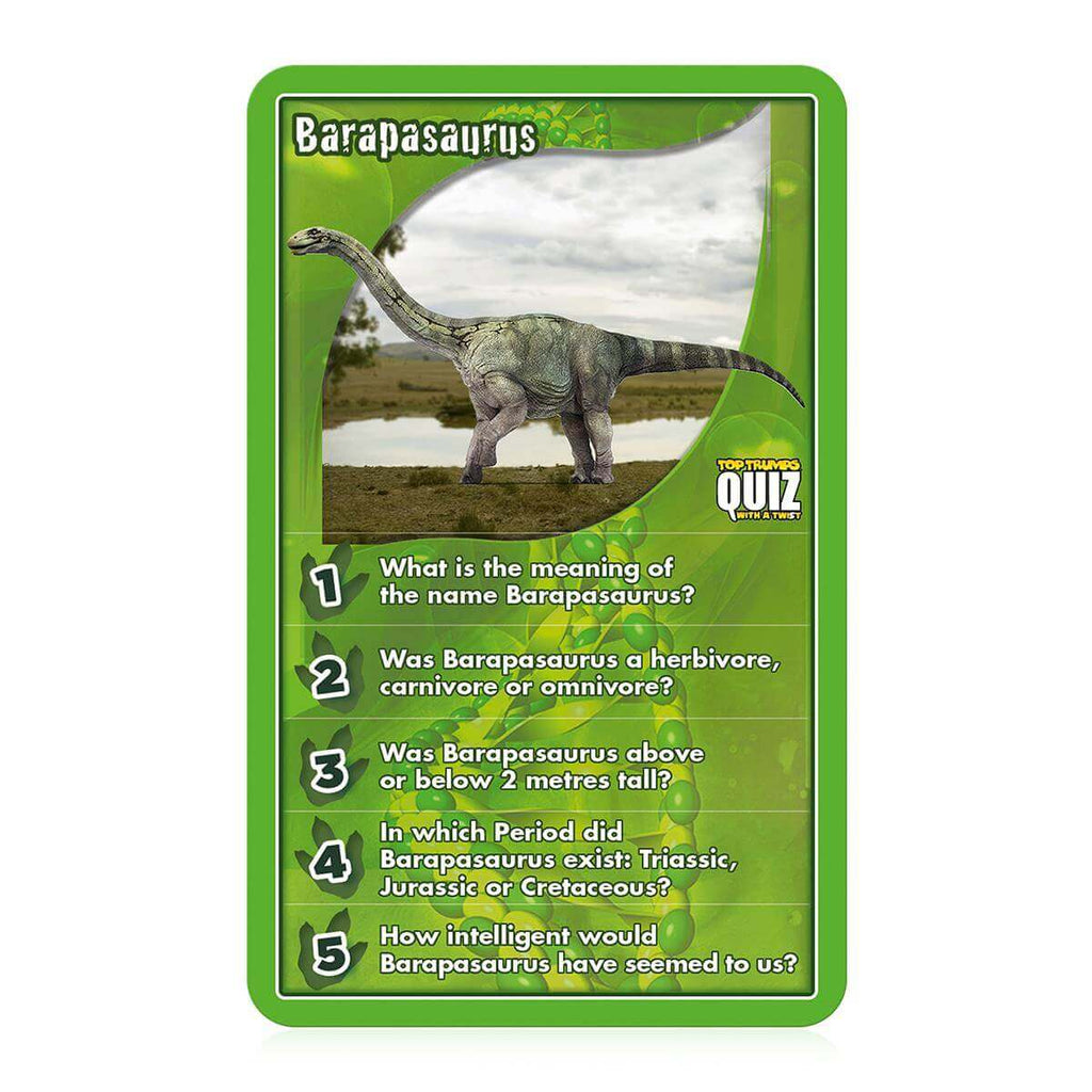 Dinosaurs Top Trumps Quiz Card Game - Inspire Newquay