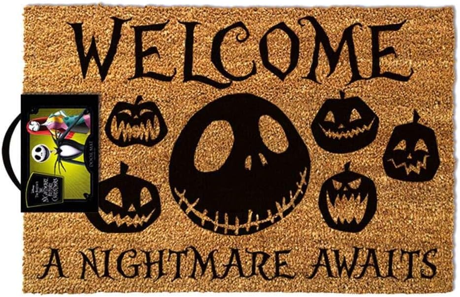 Disney Christmas (A Nightmare Awaits) Doormat, Multi Coloured, 40 x 60cm - Inspire Newquay
