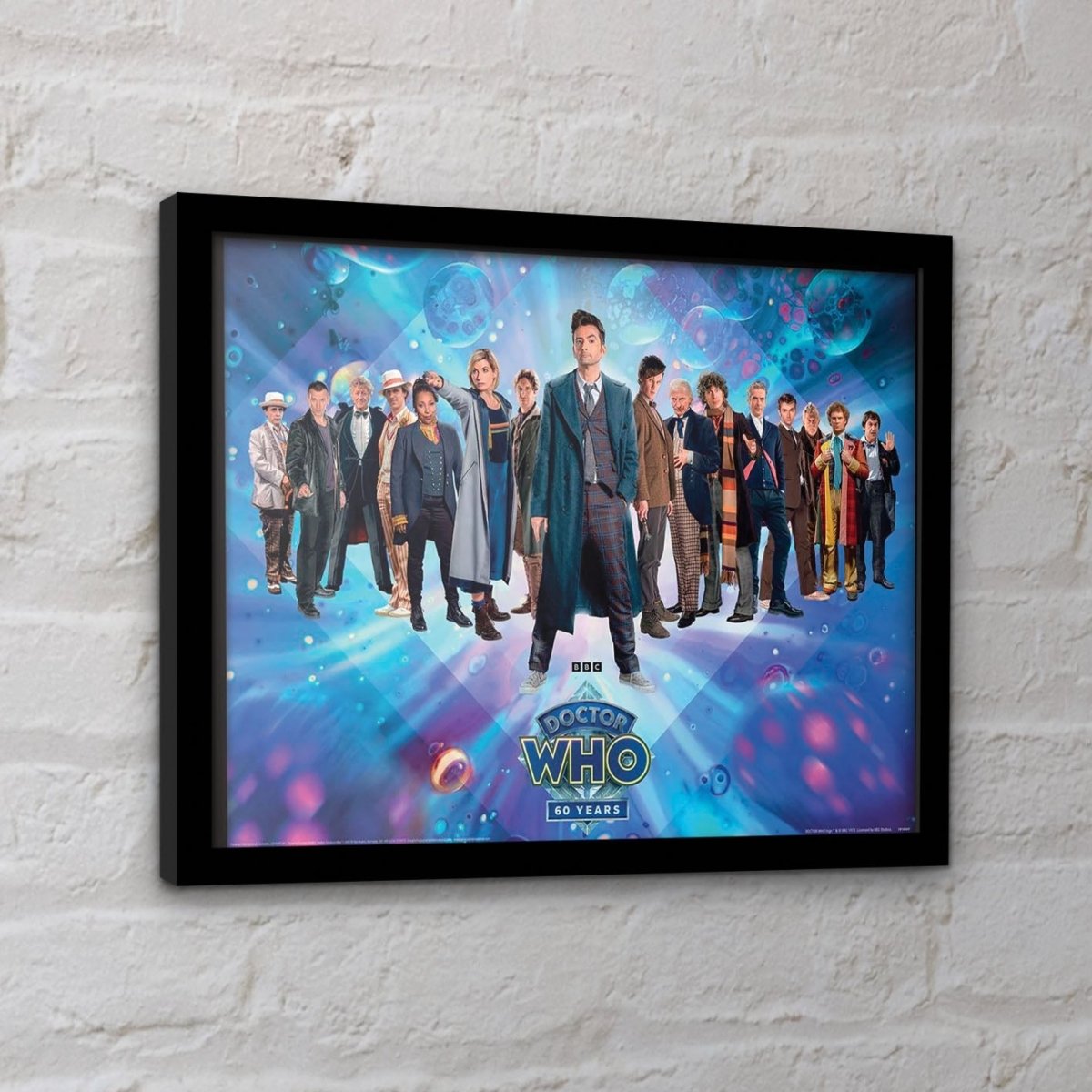 Doctor Who (60 Years of Doctors) Collector Print (Framed) - Inspire Newquay