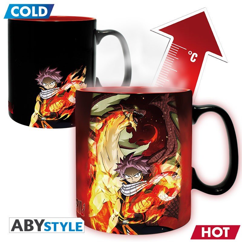FAIRY TAIL - Mug Heat Change - 460 ml - Natsu & Lucy - Inspire Newquay