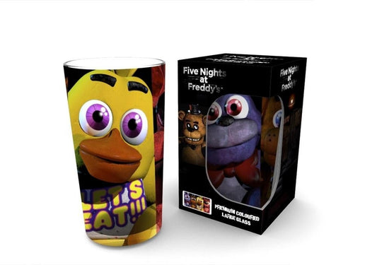Five nights at freddy's characters wrap 400ml glass