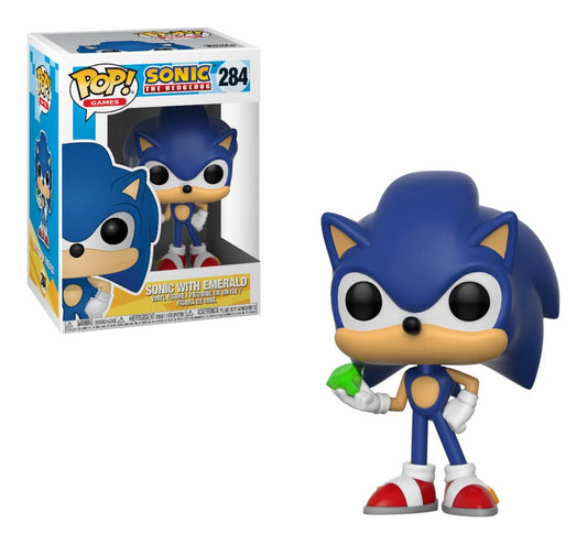Funko Pop! Games - Sonic The Hedgehog - Sonic With Emerald - Inspire Newquay