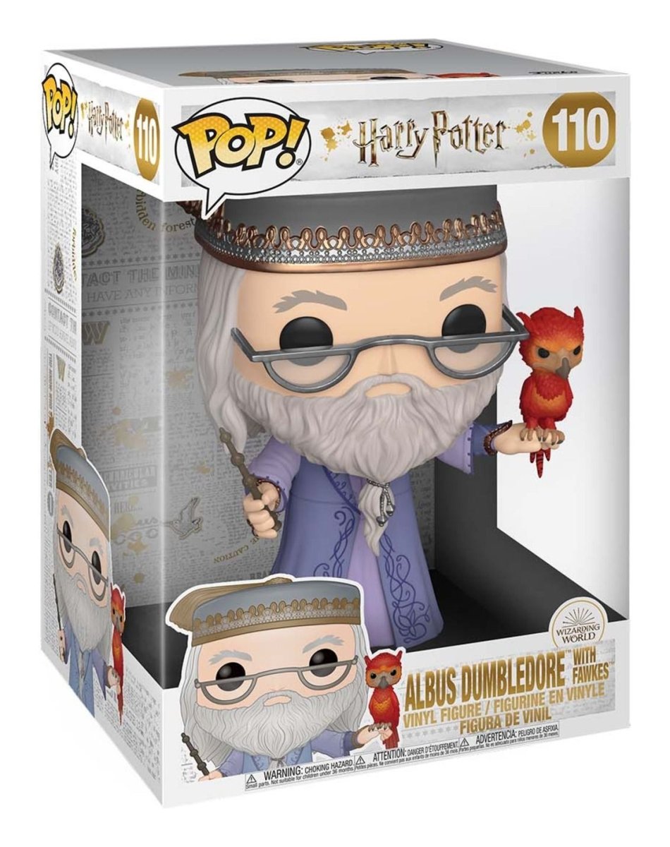 Funko Pop! Harry Potter - 10" Dumbledore with Fawkes - Inspire Newquay