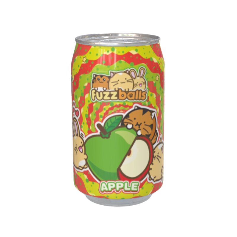 Fuzzballs Apple Flavour Soda Can 330ml - Inspire Newquay