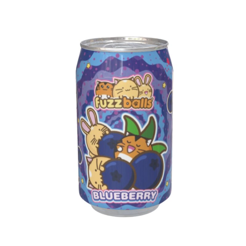 Fuzzballs Blueberry Flavour Soda Can 330ml - Inspire Newquay