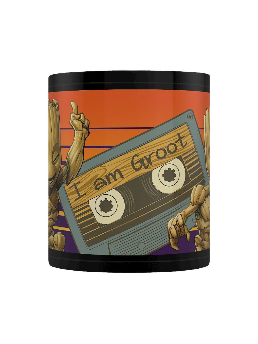 Guardians Of The Galaxy (Groot Sunset) 11Oz/315Ml Black Mug - Inspire Newquay
