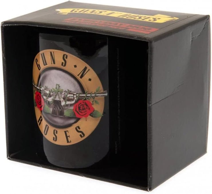 Guns N' Roses (Bullet Logo) Black Coffee Mug, Ceramic, 11 oz - Inspire Newquay