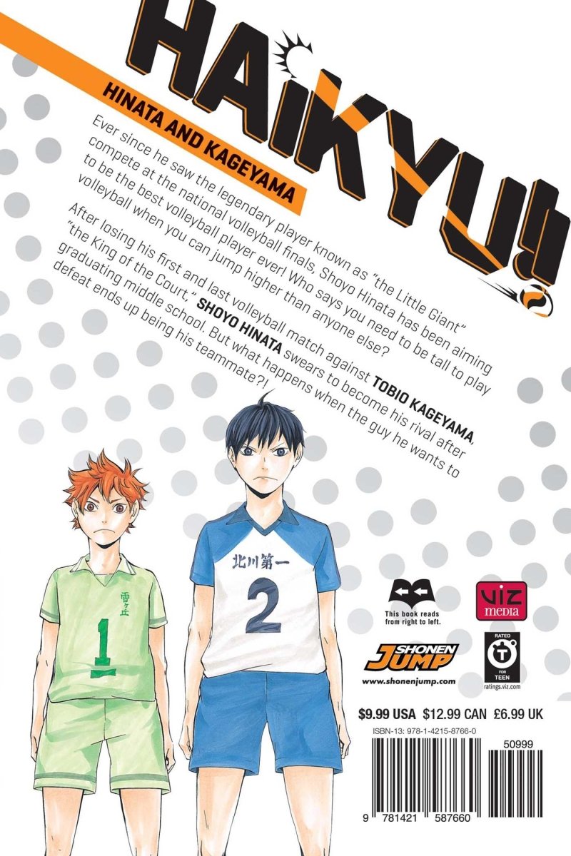 Haikyu!! Manga Volume 1 - Inspire Newquay