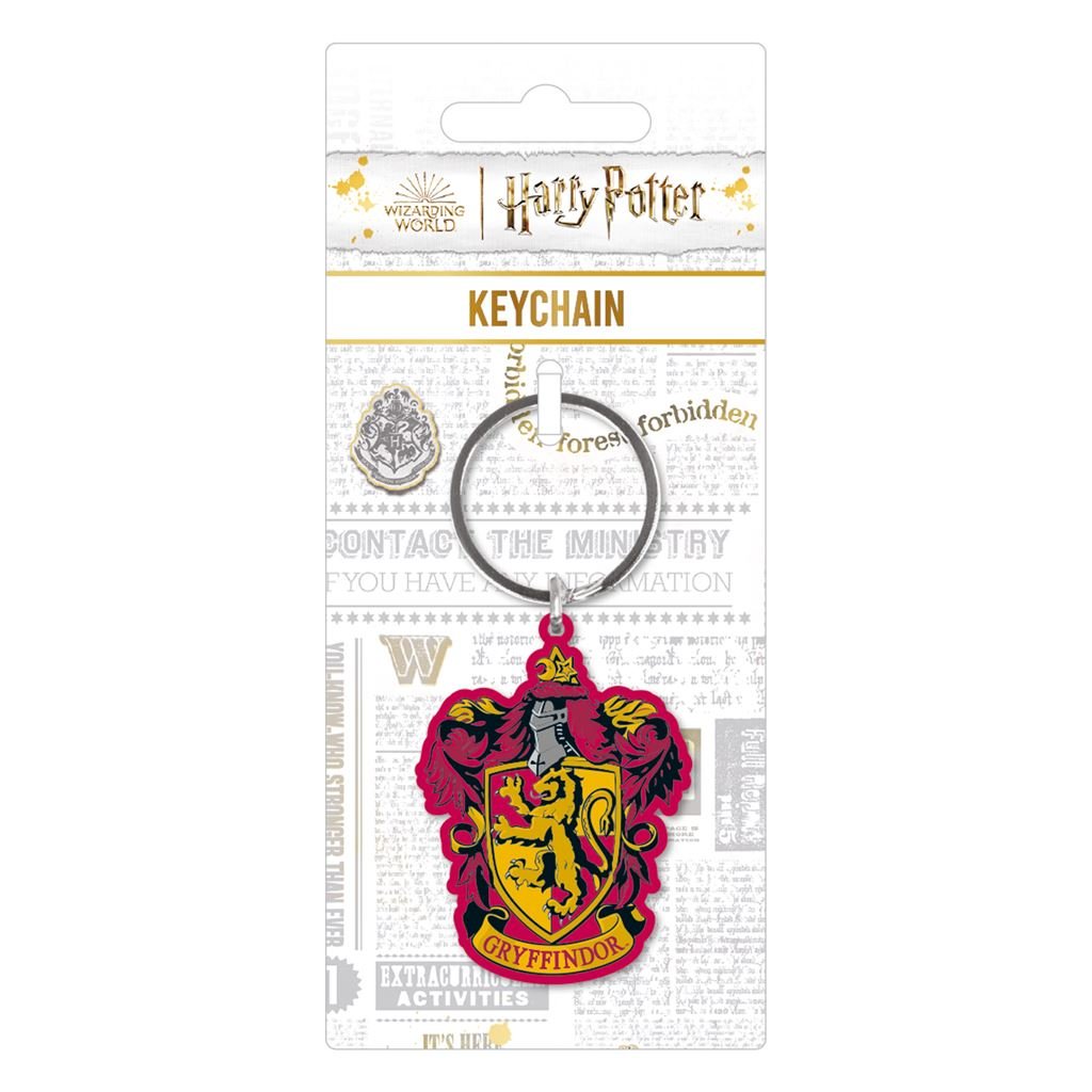 Harry Potter (Colourful Crest Gryffindor) Metal Keychain - Inspire Newquay