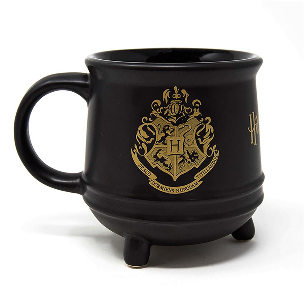 Harry Potter (Colourful Crest Hogwarts) Ceramic Cauldron Mug - Inspire Newquay