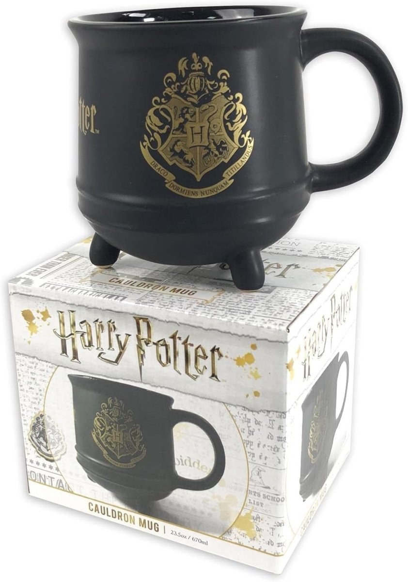 Harry Potter (Colourful Crest Hogwarts) Ceramic Cauldron Mug - Inspire Newquay