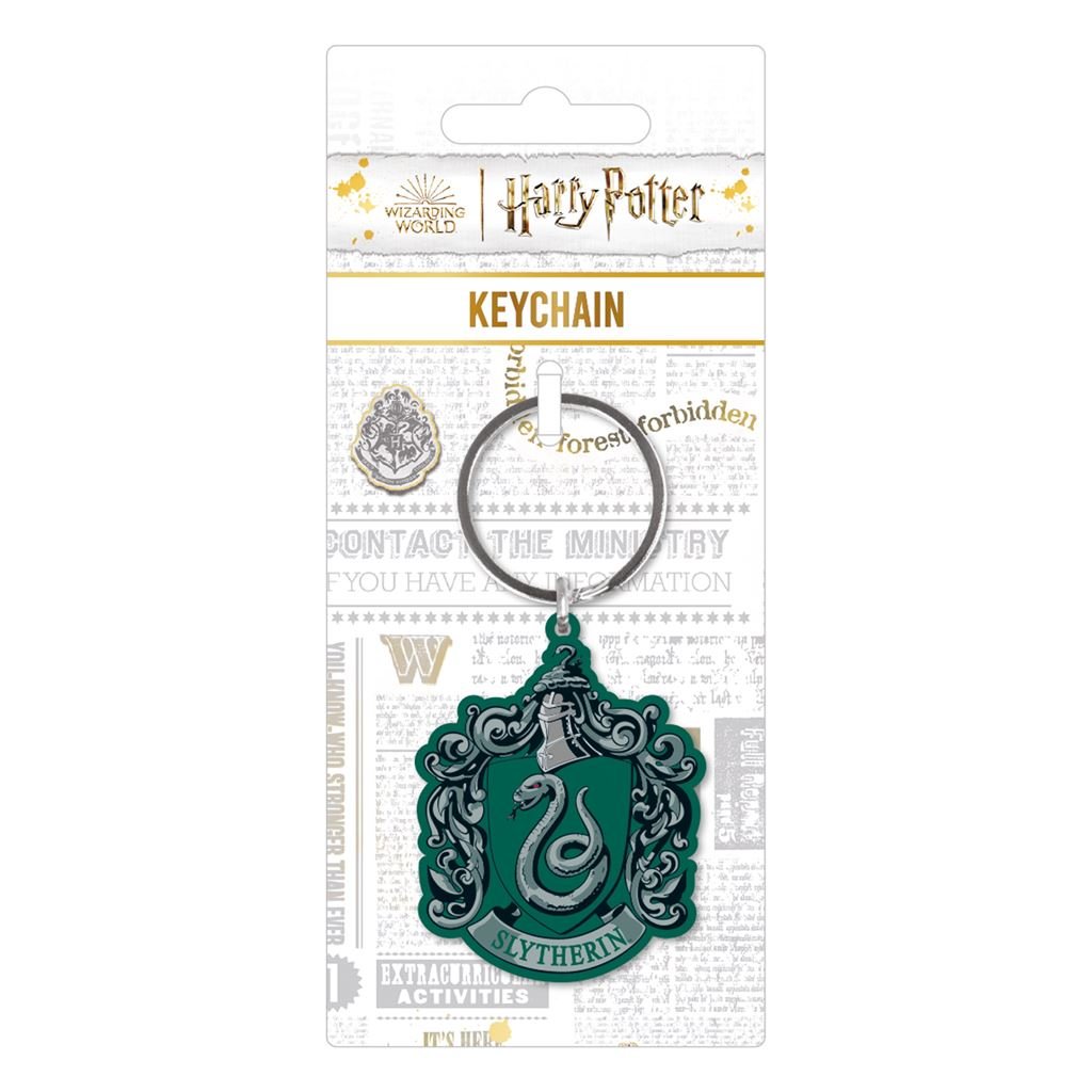 Harry Potter (Colourful Crest Slytherin) Metal Keychain - Inspire Newquay