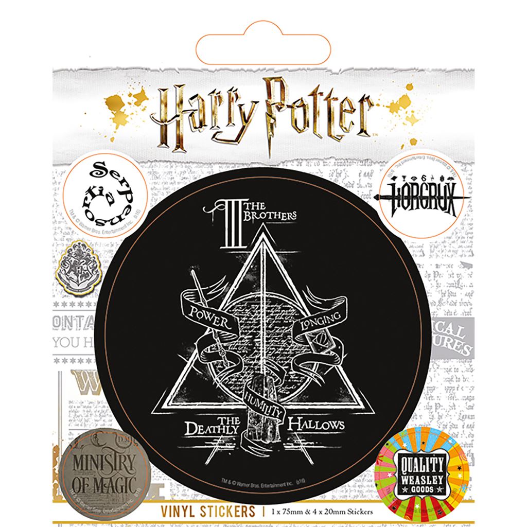 Harry Potter (Core Black White Symbols) Stickers - Inspire Newquay