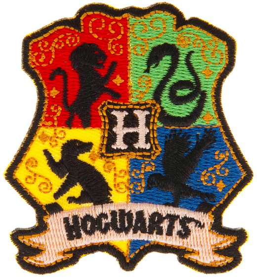 Harry Potter - Iron-On Patch - Hogwarts Crest - Inspire Newquay