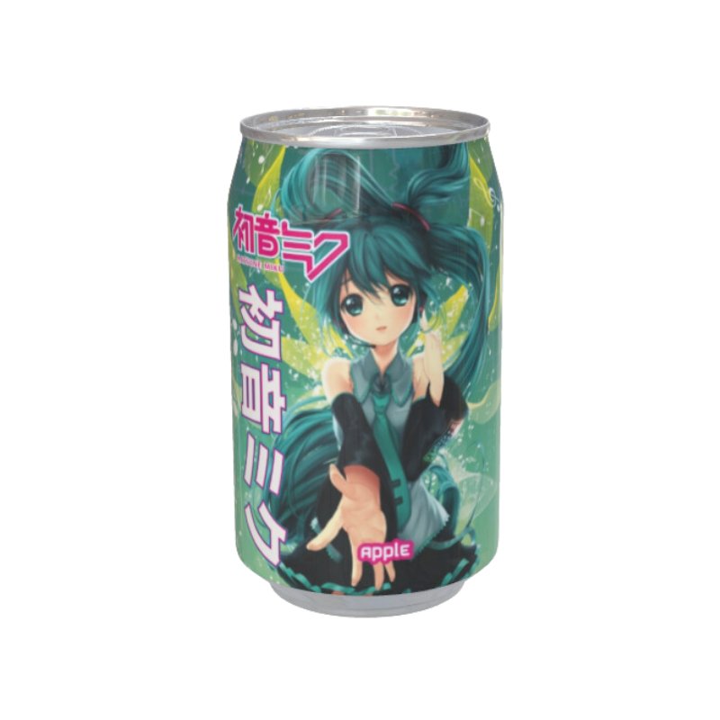 Hatsune Miku Apple Flavour Soda Can 330ml - Inspire Newquay