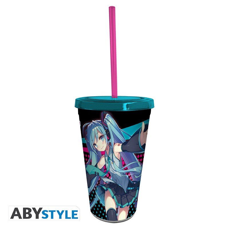 HATSUNE MIKU - Tumbler with straw - 470ml - Inspire Newquay
